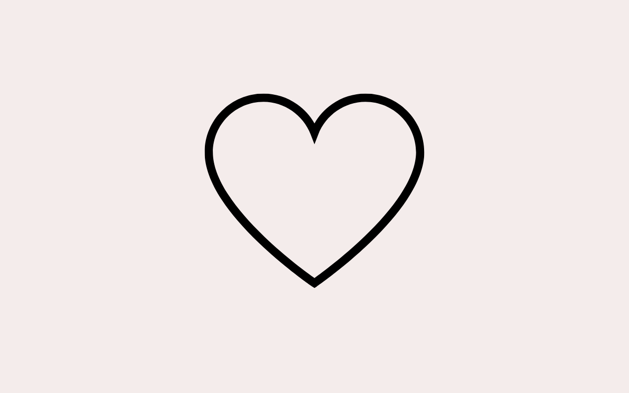 Heart with light pink backround