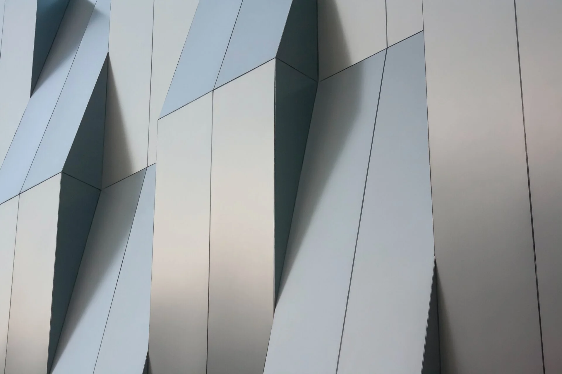 Abstract modern geometric architectural design on a building façade